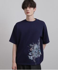 tk.TAKEO KIKUCHI / ティーケー タケオキクチ Tシャツ | リーフエンブロブラーTシャツ