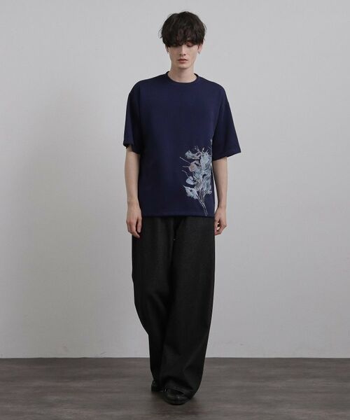 tk.TAKEO KIKUCHI / ティーケー タケオキクチ Tシャツ | リーフエンブロブラーTシャツ | 詳細12