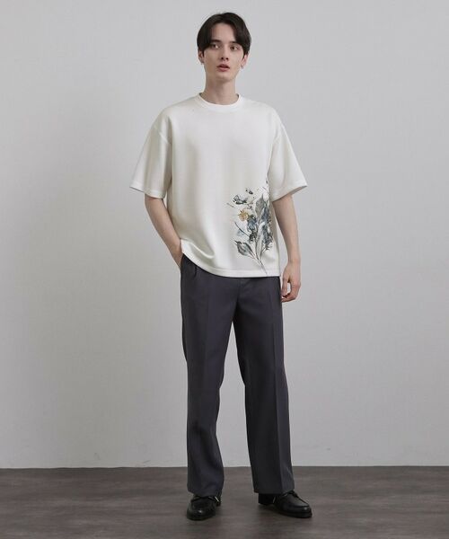 tk.TAKEO KIKUCHI / ティーケー タケオキクチ Tシャツ | リーフエンブロブラーTシャツ | 詳細3