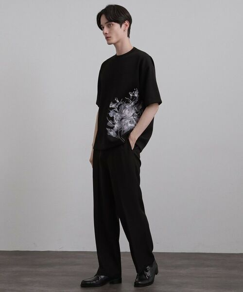 tk.TAKEO KIKUCHI / ティーケー タケオキクチ Tシャツ | リーフエンブロブラーTシャツ | 詳細8