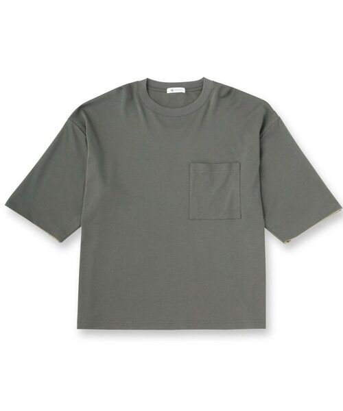 tk.TAKEO KIKUCHI / ティーケー タケオキクチ カットソー | スムースシルケット レイヤードカットソー | 詳細1