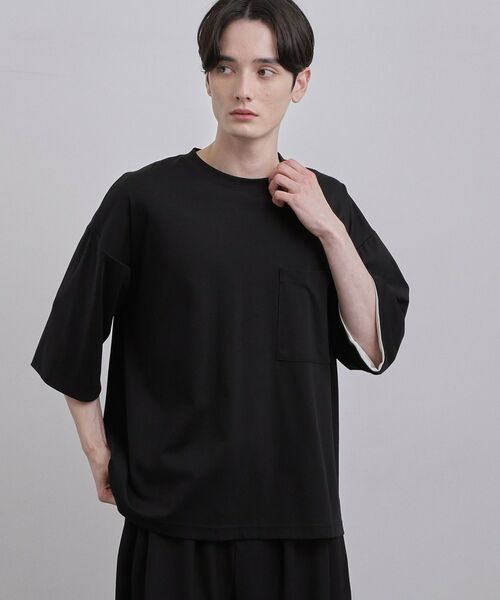 tk.TAKEO KIKUCHI / ティーケー タケオキクチ カットソー | スムースシルケット レイヤードカットソー | 詳細10