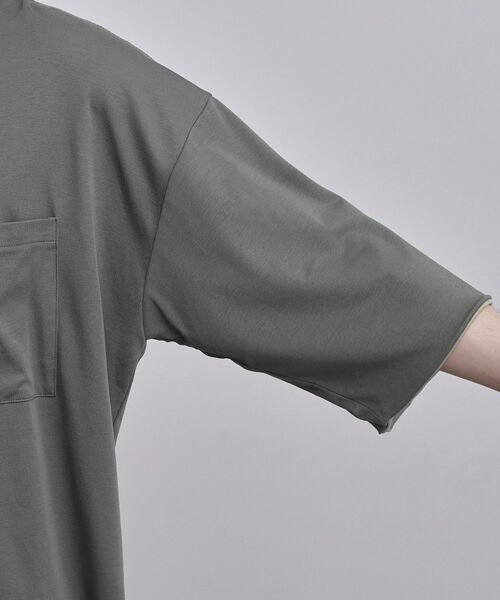 tk.TAKEO KIKUCHI / ティーケー タケオキクチ カットソー | スムースシルケット レイヤードカットソー | 詳細19