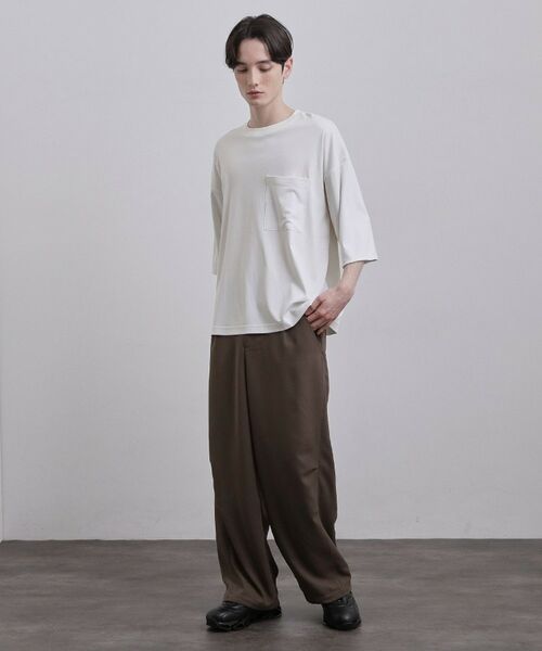 tk.TAKEO KIKUCHI / ティーケー タケオキクチ カットソー | スムースシルケット レイヤードカットソー | 詳細4