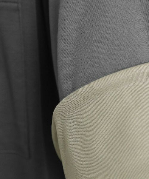 tk.TAKEO KIKUCHI / ティーケー タケオキクチ カットソー | スムースシルケット レイヤードカットソー | 詳細9