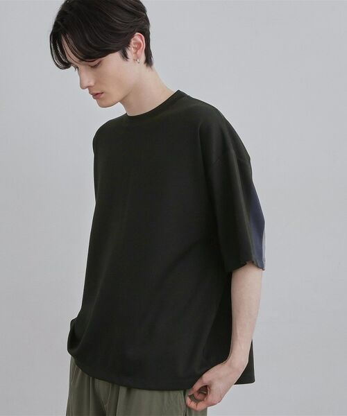 tk.TAKEO KIKUCHI / ティーケー タケオキクチ カットソー | バックラインカットソー（ブラック(019)）