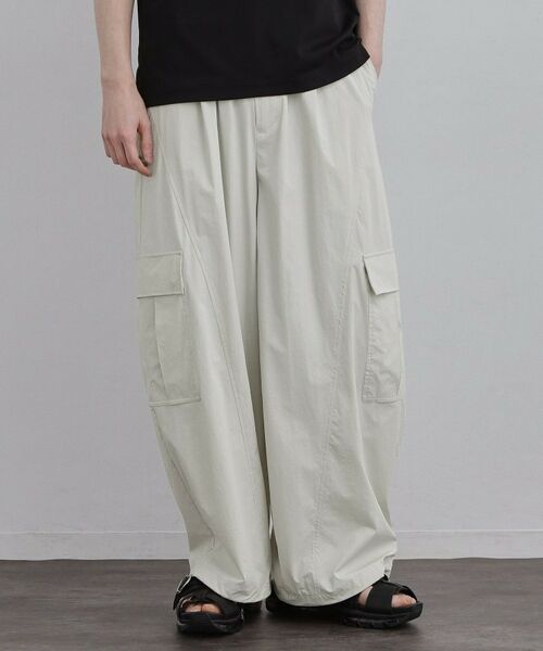 tk.TAKEO KIKUCHI / ティーケー タケオキクチ パンツ | カッティングカーゴパンツ（オフホワイト(003)）