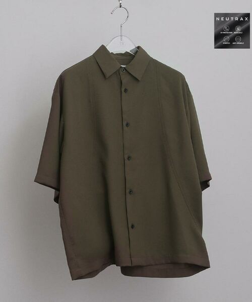 tk.TAKEO KIKUCHI / ティーケー タケオキクチ シャツ・ブラウス | 【UVカット／ストレッチ】NEUTRAXシリーズ 半袖シャツ（トープ(054)）