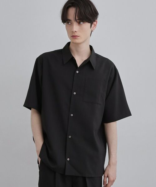 tk.TAKEO KIKUCHI / ティーケー タケオキクチ シャツ・ブラウス | 【UVカット／吸水速乾】AIRY DRY レギュラーカラーシャツ（ブラック(019)）