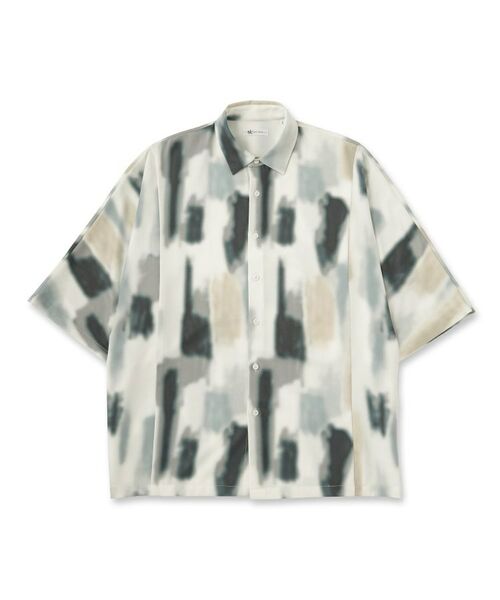 tk.TAKEO KIKUCHI / ティーケー タケオキクチ シャツ・ブラウス | アブストラクトドルマンシャツ | 詳細1