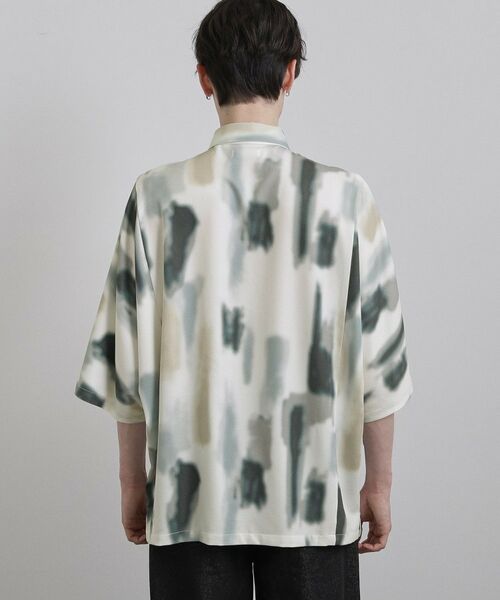 tk.TAKEO KIKUCHI / ティーケー タケオキクチ シャツ・ブラウス | アブストラクトドルマンシャツ | 詳細16