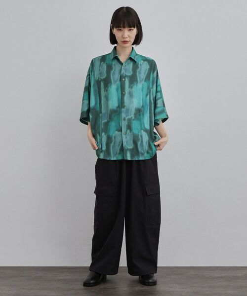 tk.TAKEO KIKUCHI / ティーケー タケオキクチ シャツ・ブラウス | アブストラクトドルマンシャツ | 詳細21
