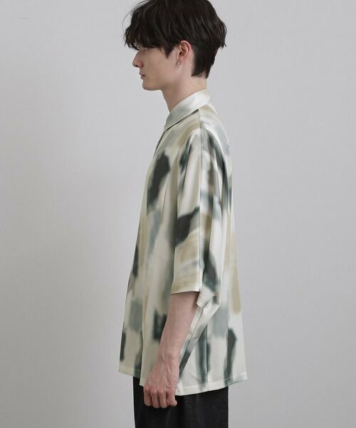 tk.TAKEO KIKUCHI / ティーケー タケオキクチ シャツ・ブラウス | アブストラクトドルマンシャツ | 詳細24