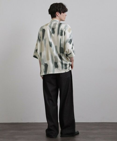 tk.TAKEO KIKUCHI / ティーケー タケオキクチ シャツ・ブラウス | アブストラクトドルマンシャツ | 詳細4