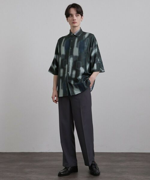 tk.TAKEO KIKUCHI / ティーケー タケオキクチ シャツ・ブラウス | アブストラクトドルマンシャツ | 詳細7