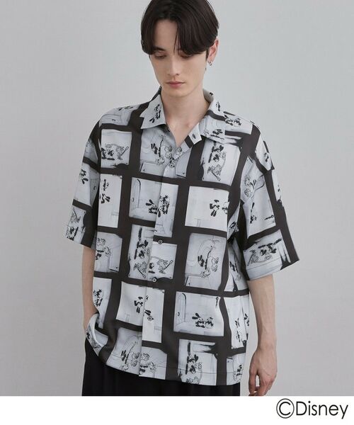tk.TAKEO KIKUCHI / ティーケー タケオキクチ シャツ・ブラウス | Disney capsule collection 総柄シャツ（ブラック(119)）
