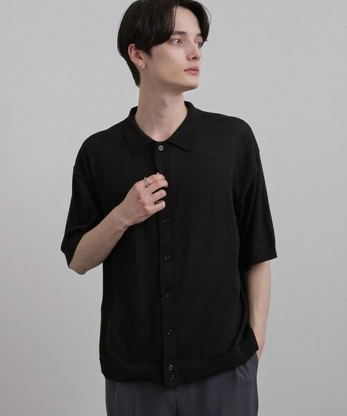 tk.TAKEO KIKUCHI / ティーケー タケオキクチ ニット・セーター | 半袖ニットシャツ | 詳細1