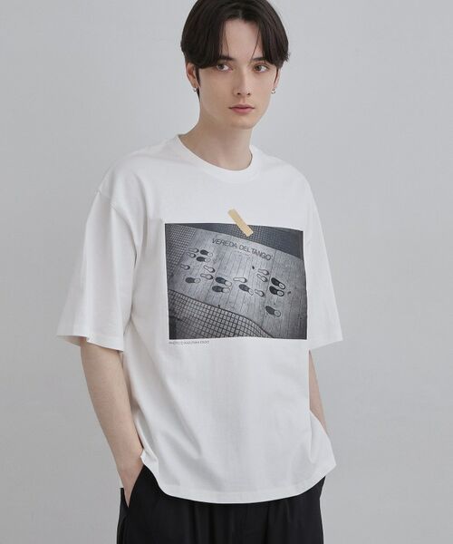 tk.TAKEO KIKUCHI / ティーケー タケオキクチ Tシャツ | フォトTシャツ（ホワイト(001)）