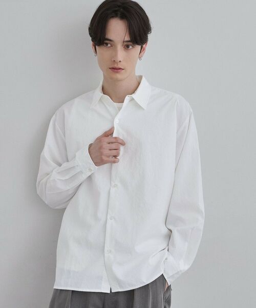 tk.TAKEO KIKUCHI / ティーケー タケオキクチ シャツ・ブラウス | レギュラーカラーシャツ（ホワイト(001)）