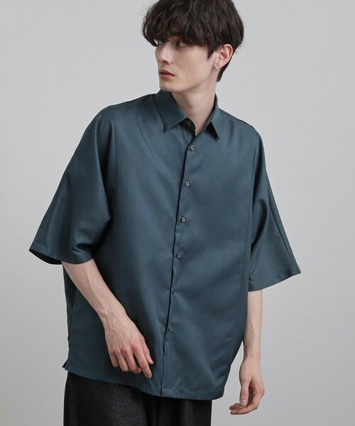 tk.TAKEO KIKUCHI / ティーケー タケオキクチ シャツ・ブラウス | ドルマン半袖シャツ（ブルー(093)）