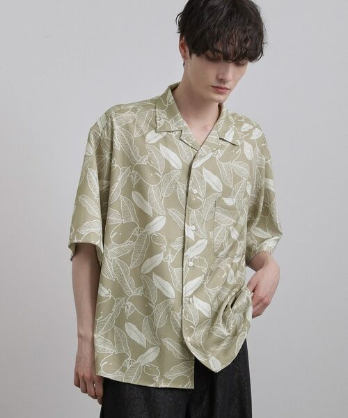 tk.TAKEO KIKUCHI / ティーケー タケオキクチ シャツ・ブラウス | 梨地クジラシャツ（ベージュ(052)）