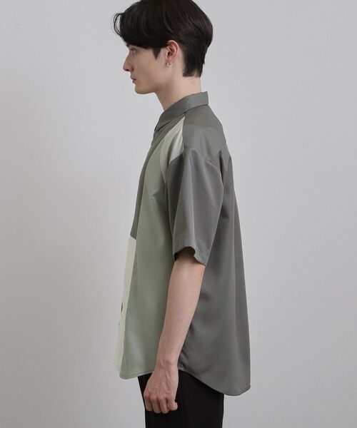 tk.TAKEO KIKUCHI / ティーケー タケオキクチ シャツ・ブラウス | ダイヤゴナル半袖シャツ | 詳細14