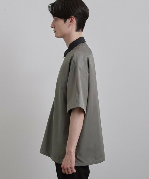 tk.TAKEO KIKUCHI / ティーケー タケオキクチ シャツ・ブラウス | 配色ハーフジップシャツ | 詳細14