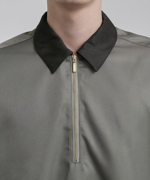 tk.TAKEO KIKUCHI / ティーケー タケオキクチ シャツ・ブラウス | 配色ハーフジップシャツ | 詳細16