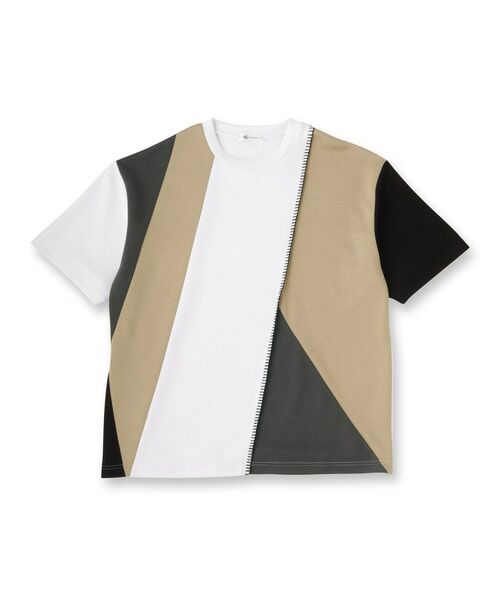 tk.TAKEO KIKUCHI / ティーケー タケオキクチ カットソー | ダイヤゴナル半袖カットソー | 詳細1