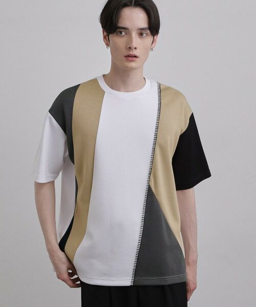 tk.TAKEO KIKUCHI / ティーケー タケオキクチ カットソー | ダイヤゴナル半袖カットソー | 詳細2