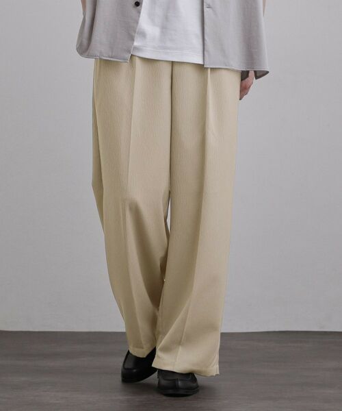 tk.TAKEO KIKUCHI / ティーケー タケオキクチ パンツ | テッククレープワイドストレートパンツ | 詳細10