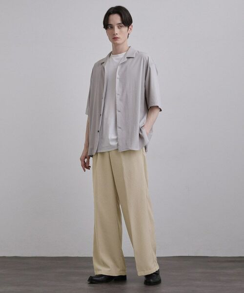 tk.TAKEO KIKUCHI / ティーケー タケオキクチ パンツ | テッククレープワイドストレートパンツ | 詳細12