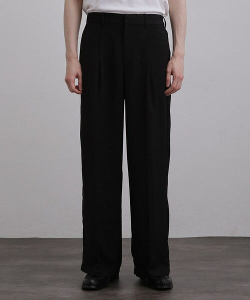 tk.TAKEO KIKUCHI / ティーケー タケオキクチ パンツ | テッククレープワイドストレートパンツ | 詳細14