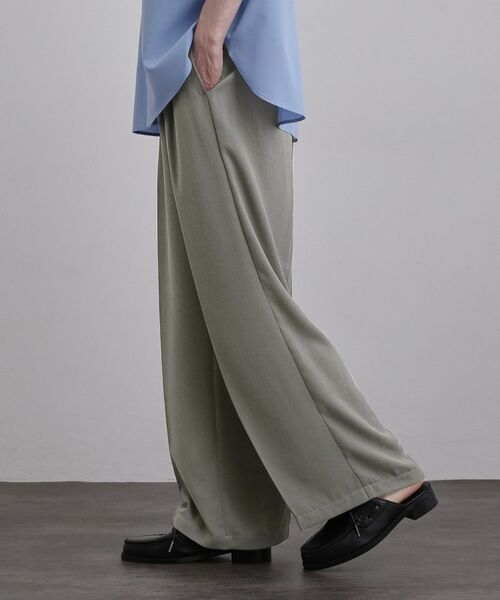 tk.TAKEO KIKUCHI / ティーケー タケオキクチ パンツ | テッククレープワイドストレートパンツ | 詳細2