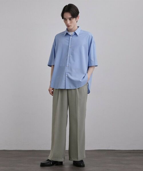 tk.TAKEO KIKUCHI / ティーケー タケオキクチ パンツ | テッククレープワイドストレートパンツ | 詳細4