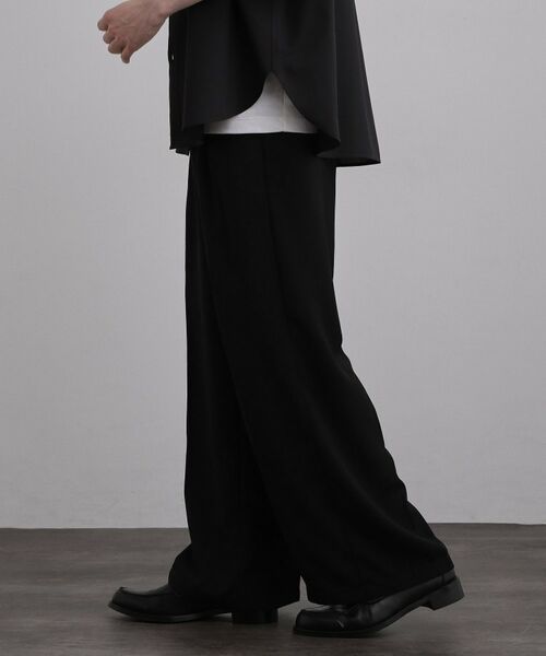 tk.TAKEO KIKUCHI / ティーケー タケオキクチ パンツ | テッククレープワイドストレートパンツ | 詳細6