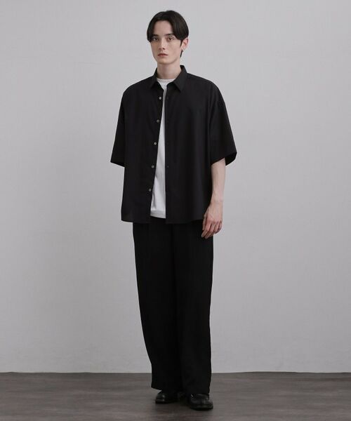 tk.TAKEO KIKUCHI / ティーケー タケオキクチ パンツ | テッククレープワイドストレートパンツ | 詳細7