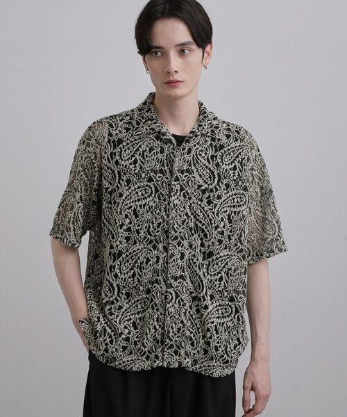 tk.TAKEO KIKUCHI / ティーケー タケオキクチ シャツ・ブラウス | モールレースシャツ | 詳細2