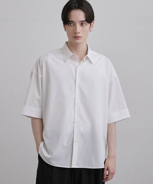 tk.TAKEO KIKUCHI / ティーケー タケオキクチ シャツ・ブラウス | スタンダードオーバーシャツ（ホワイト(001)）