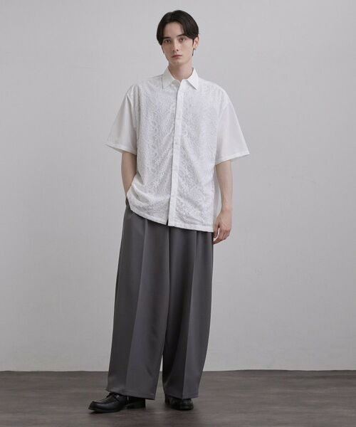 tk.TAKEO KIKUCHI / ティーケー タケオキクチ シャツ・ブラウス | ボタニカルレースシャツ | 詳細3