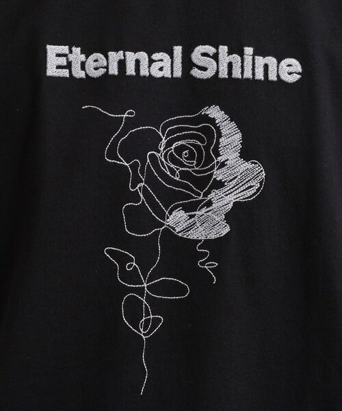 tk.TAKEO KIKUCHI / ティーケー タケオキクチ Tシャツ | ロゴフラワー刺繍Tシャツ | 詳細12