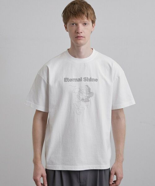 tk.TAKEO KIKUCHI / ティーケー タケオキクチ Tシャツ | ロゴフラワー刺繍Tシャツ | 詳細13