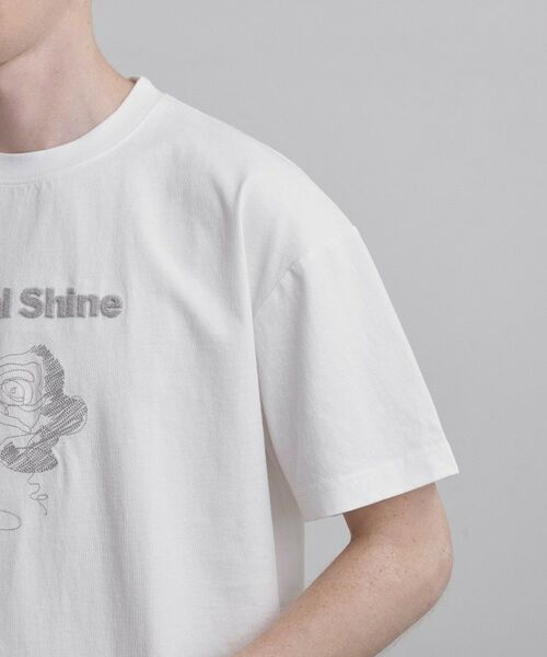 tk.TAKEO KIKUCHI / ティーケー タケオキクチ Tシャツ | ロゴフラワー刺繍Tシャツ | 詳細17