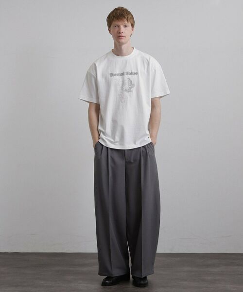 tk.TAKEO KIKUCHI / ティーケー タケオキクチ Tシャツ | ロゴフラワー刺繍Tシャツ | 詳細2