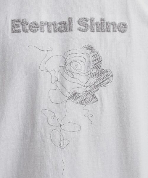 tk.TAKEO KIKUCHI / ティーケー タケオキクチ Tシャツ | ロゴフラワー刺繍Tシャツ | 詳細4