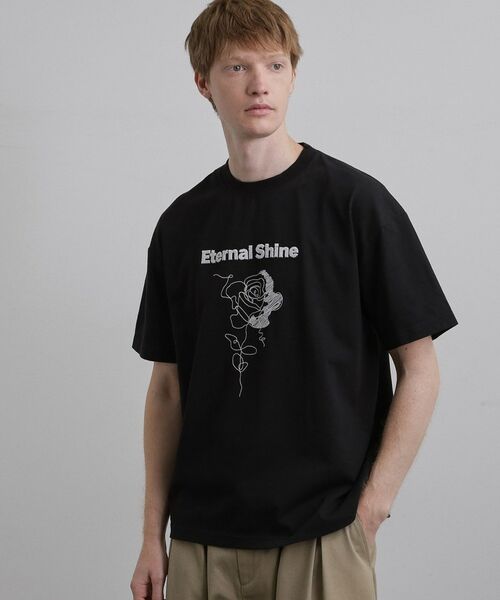 tk.TAKEO KIKUCHI / ティーケー タケオキクチ Tシャツ | ロゴフラワー刺繍Tシャツ | 詳細9