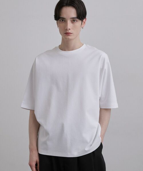 tk.TAKEO KIKUCHI / ティーケー タケオキクチ カットソー | ドルマンカットソー（ホワイト(001)）