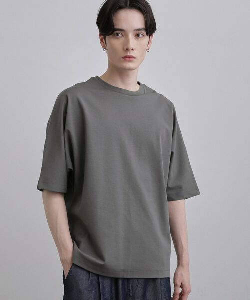 tk.TAKEO KIKUCHI / ティーケー タケオキクチ カットソー | ドルマンカットソー（チャコールグレー(014)）
