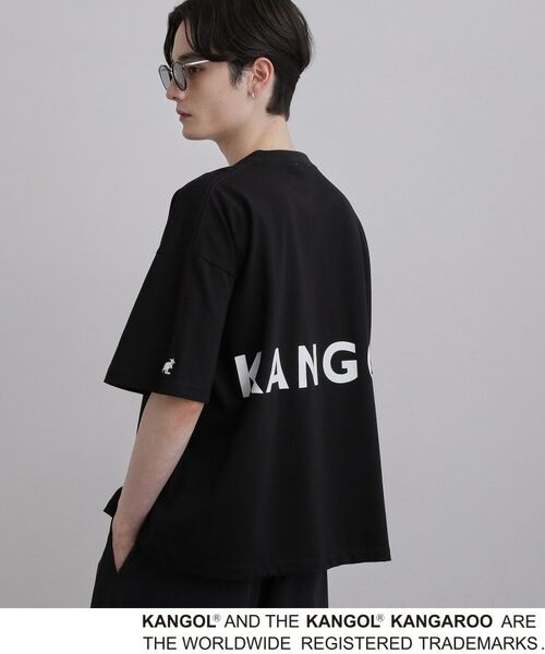 tk.TAKEO KIKUCHI / ティーケー タケオキクチ Tシャツ | KANGOL バックプリントTシャツ（ブラック(019)）