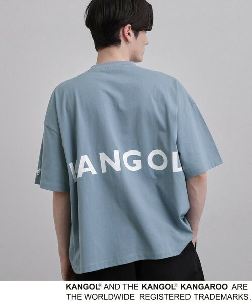 tk.TAKEO KIKUCHI / ティーケー タケオキクチ Tシャツ | KANGOL バックプリントTシャツ（ネイビー(094)）